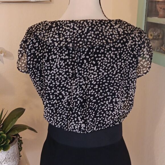Chic New York & Company Polka Dot Dress. Career. Professional. Classic - Picture 7 of 12